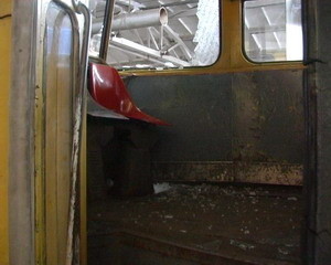 «Трамвайные террористы» атаковали Салтовское депо 