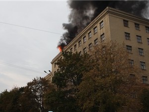 Каразинский университет горел из-за взрыва баллона