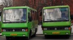 Половина автобусов уже позеленела