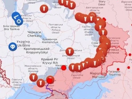 Карта боевых действий в Украине: 01.11.2023