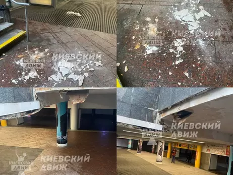 У Києві на станції «Майдан Незалежності» перед пасажиром впав шматок стелі