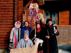 В Харькове ходили щедровать с козой 