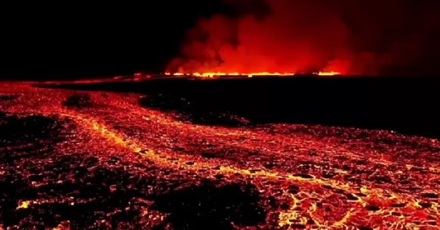 Вулкан в Исландии извергается четвертый раз за три месяца